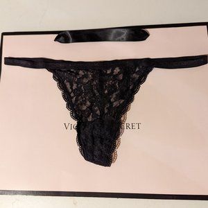 Vintage Victoria's Secret Very Sexy black label V-String Thong